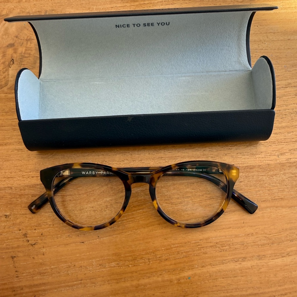 Warby Parker Jane Style Brown Tortoise Glasses